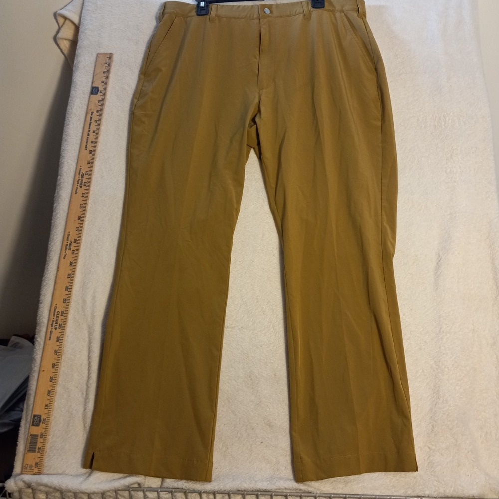 TGW Mens Golf Performance Pants Tan Brown 38x30 Spandex Stretch Chino